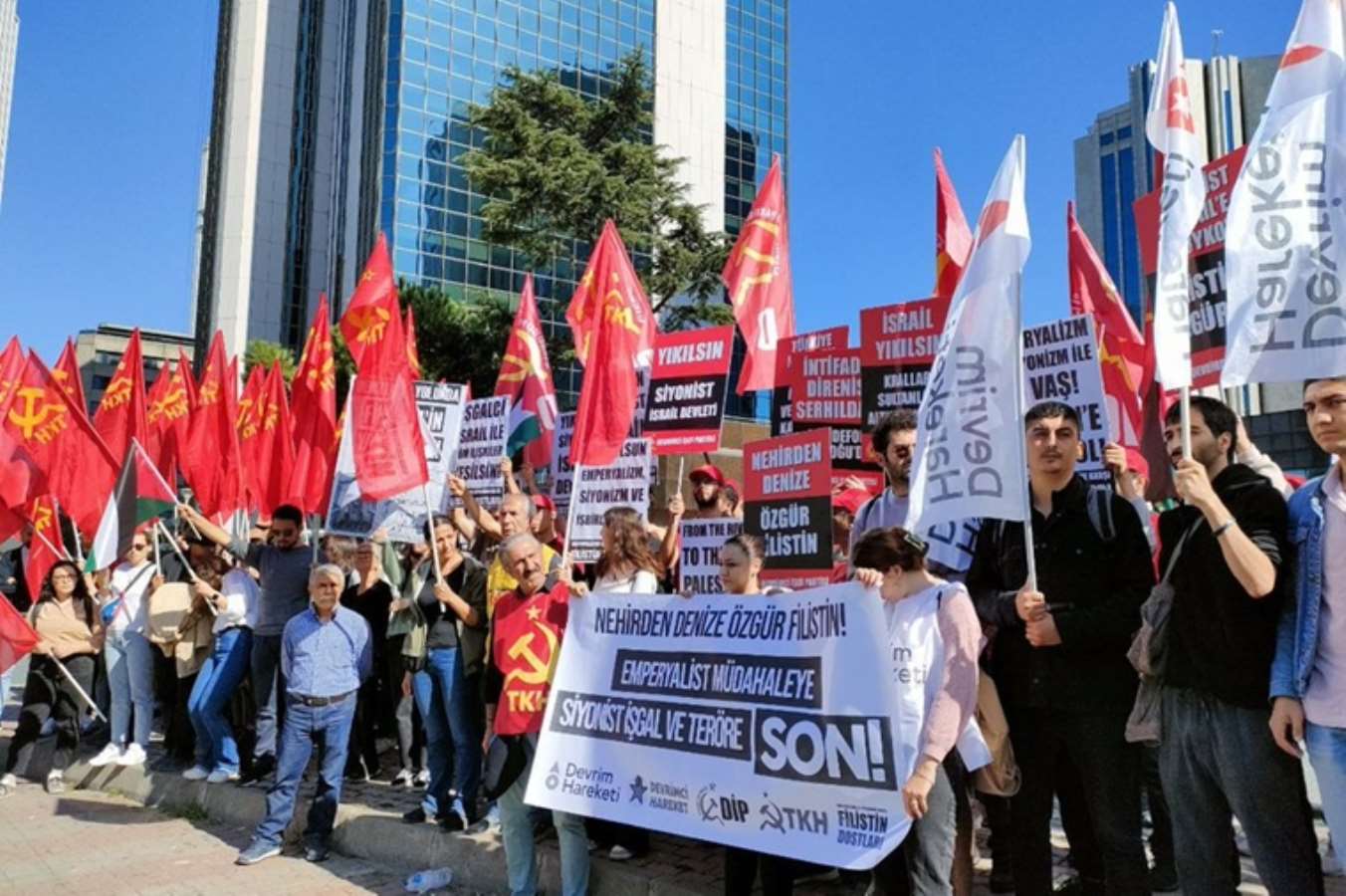 Ankara ve İstanbul'da İsrail protestoları: 'İşgalciler kaybedecek Filistin halkı kazacak'