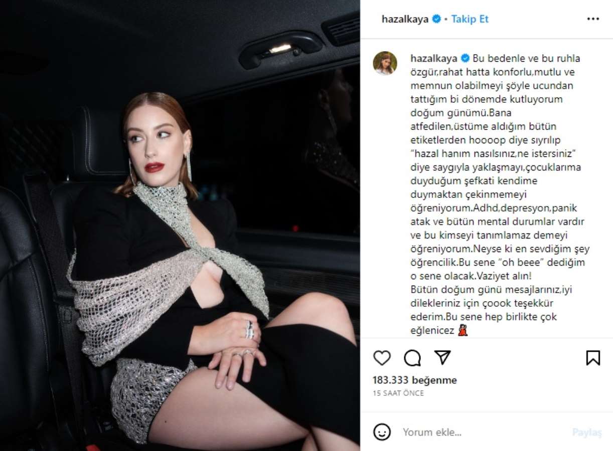 Hazal Kaya: Bu sene hep birlikte çok eğleneceğiz