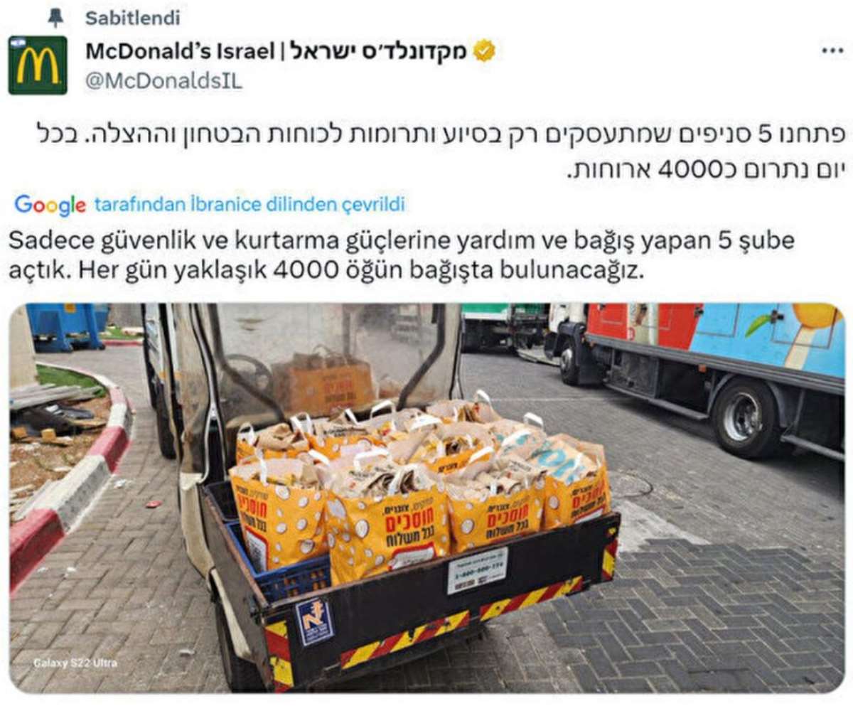 McDonald's şubesinde fareli protesto