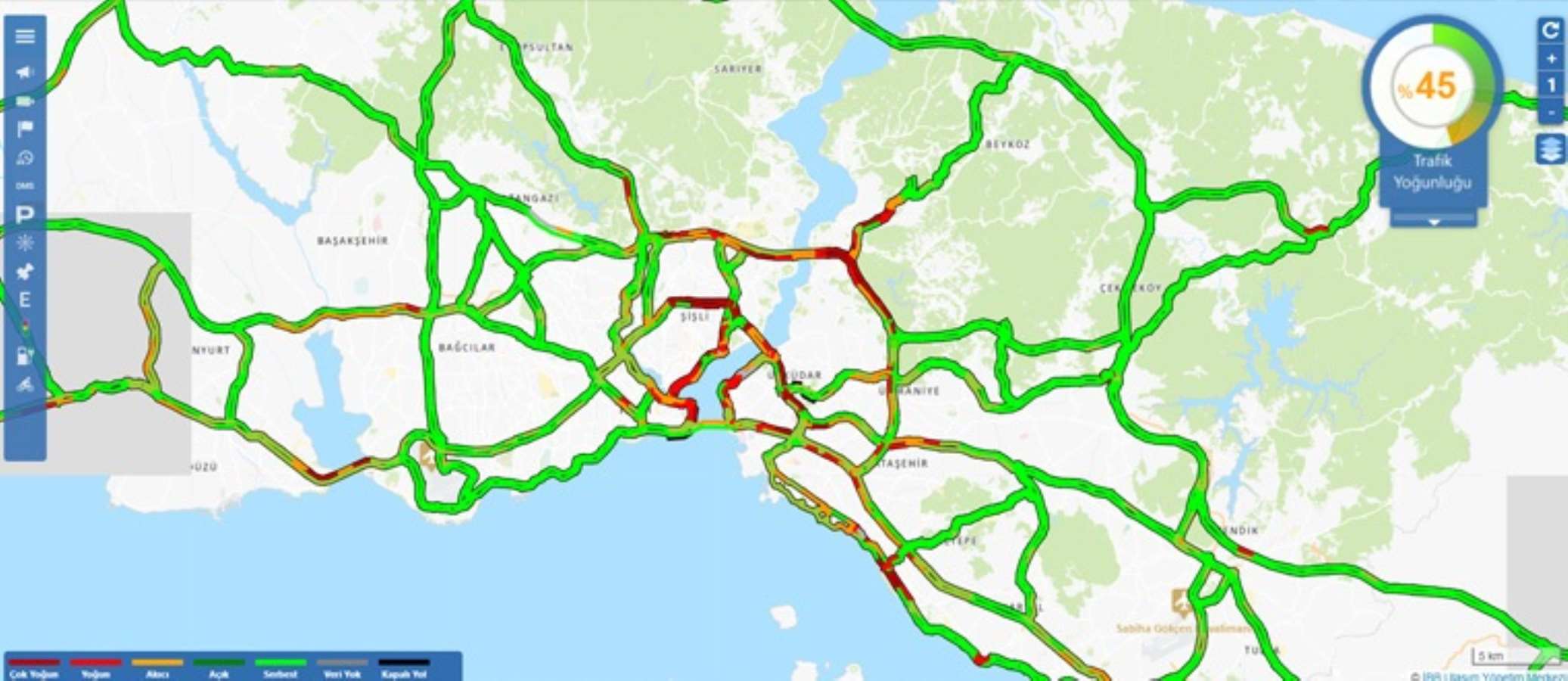 İstanbul trafiğinde 29 Ekim yoğunluğu