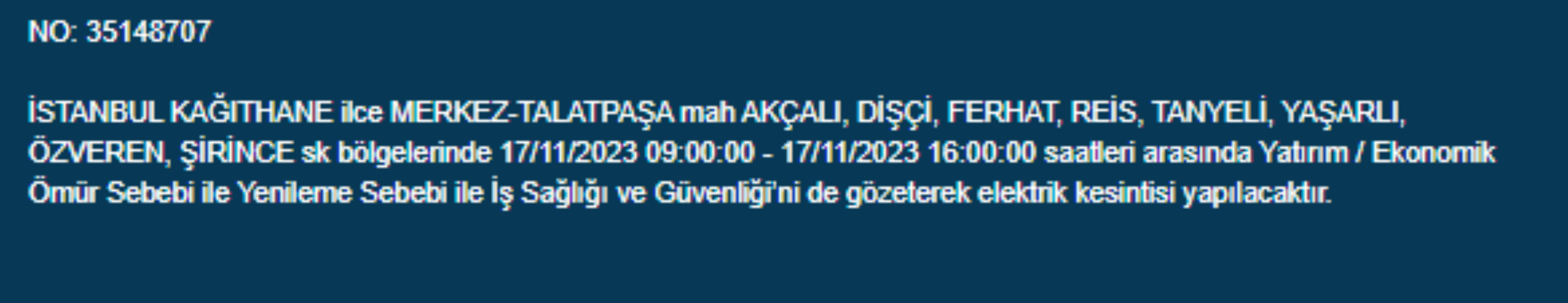 İstanbul'da 32 ilçede elektrikler kesilecek: 17 Kasım elektrikler ne zaman gelecek? Hangi ilçelerde elektrik kesilecek?