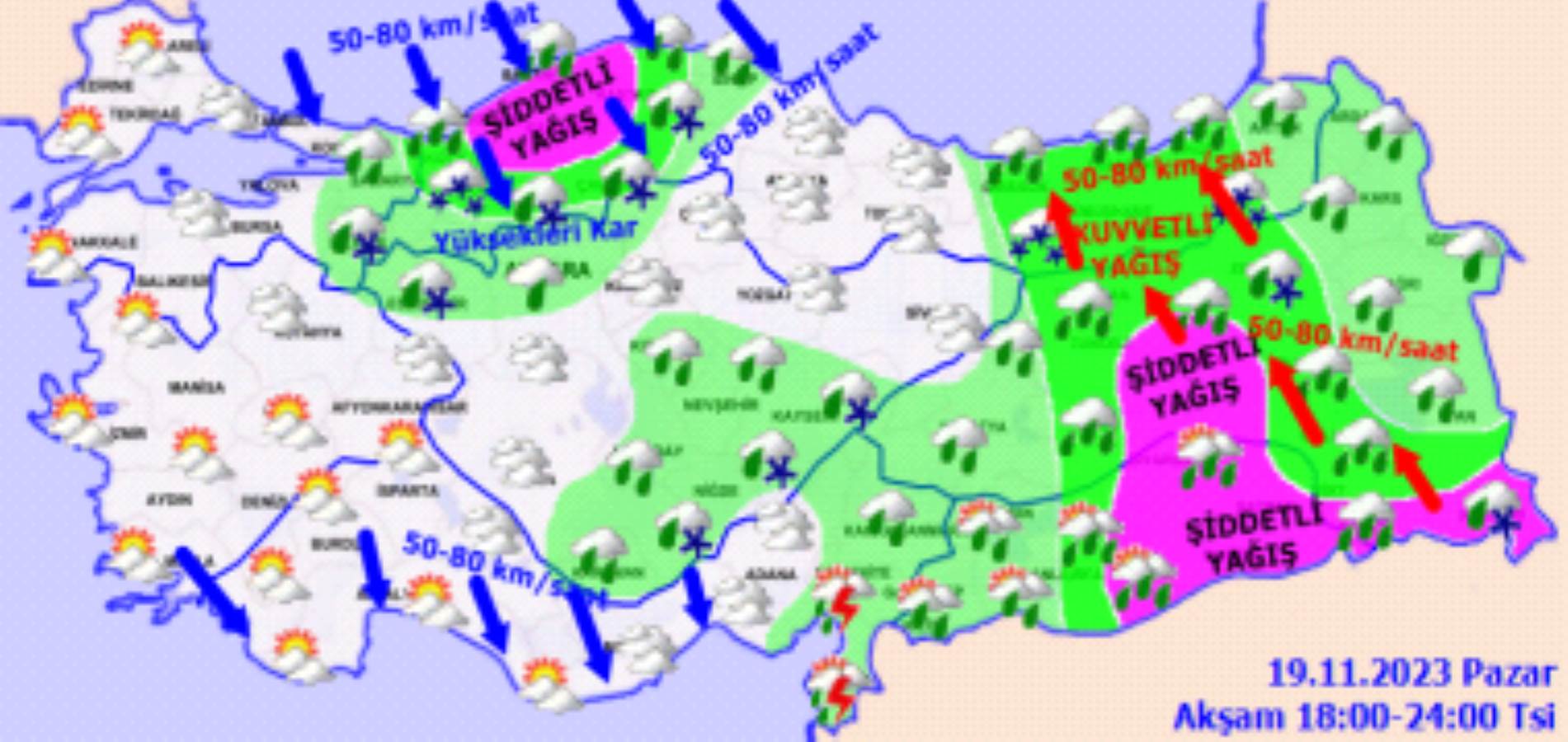 Meteoroloji açıkladı: 19 Kasım 2023 hava durumu raporu... Bugün ve yarın hava nasıl olacak?