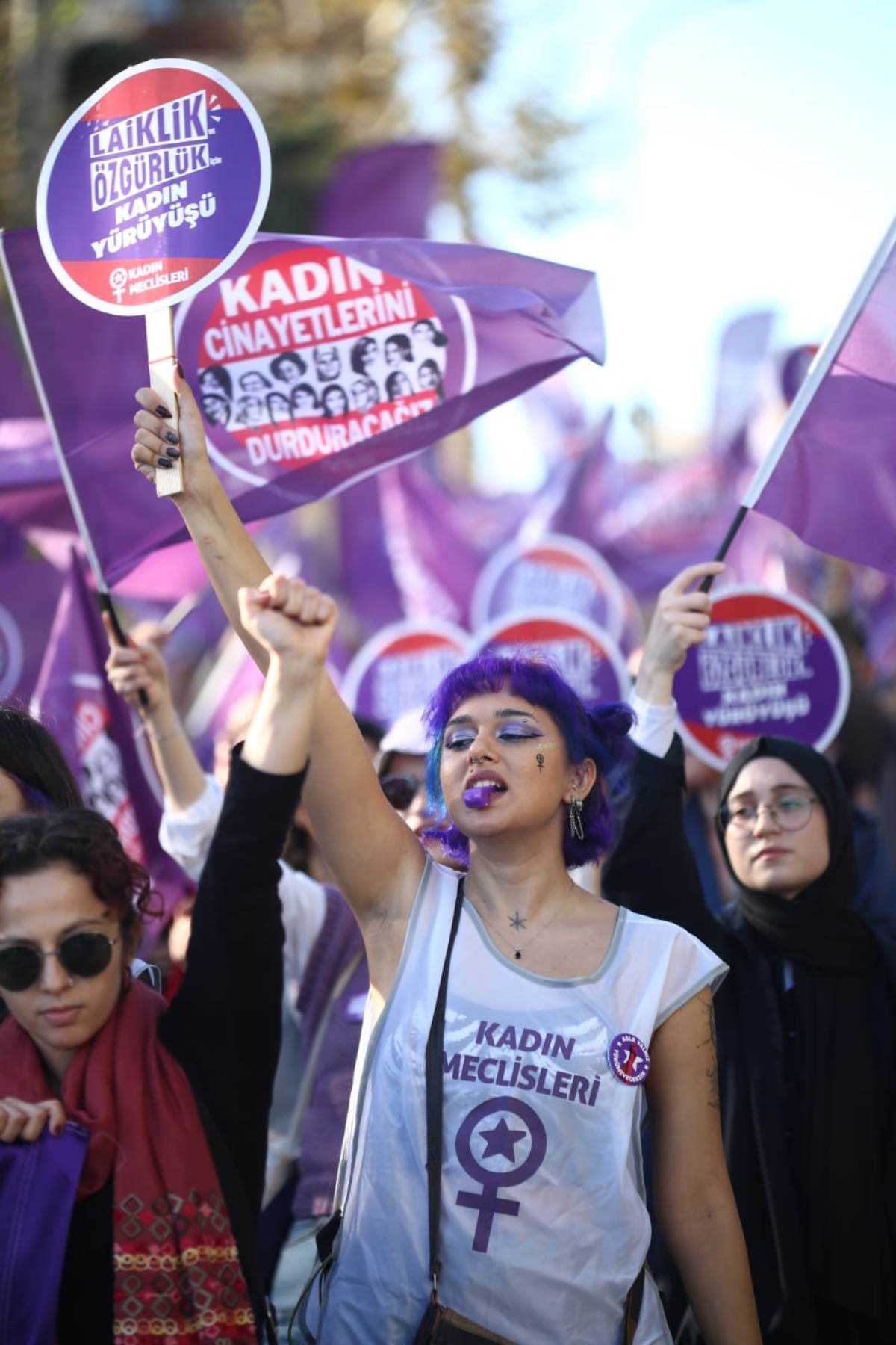 Laiklik ve Özgürlük için Kadın Mitingi yapıldı: Özgür ve laik yaşayacağız