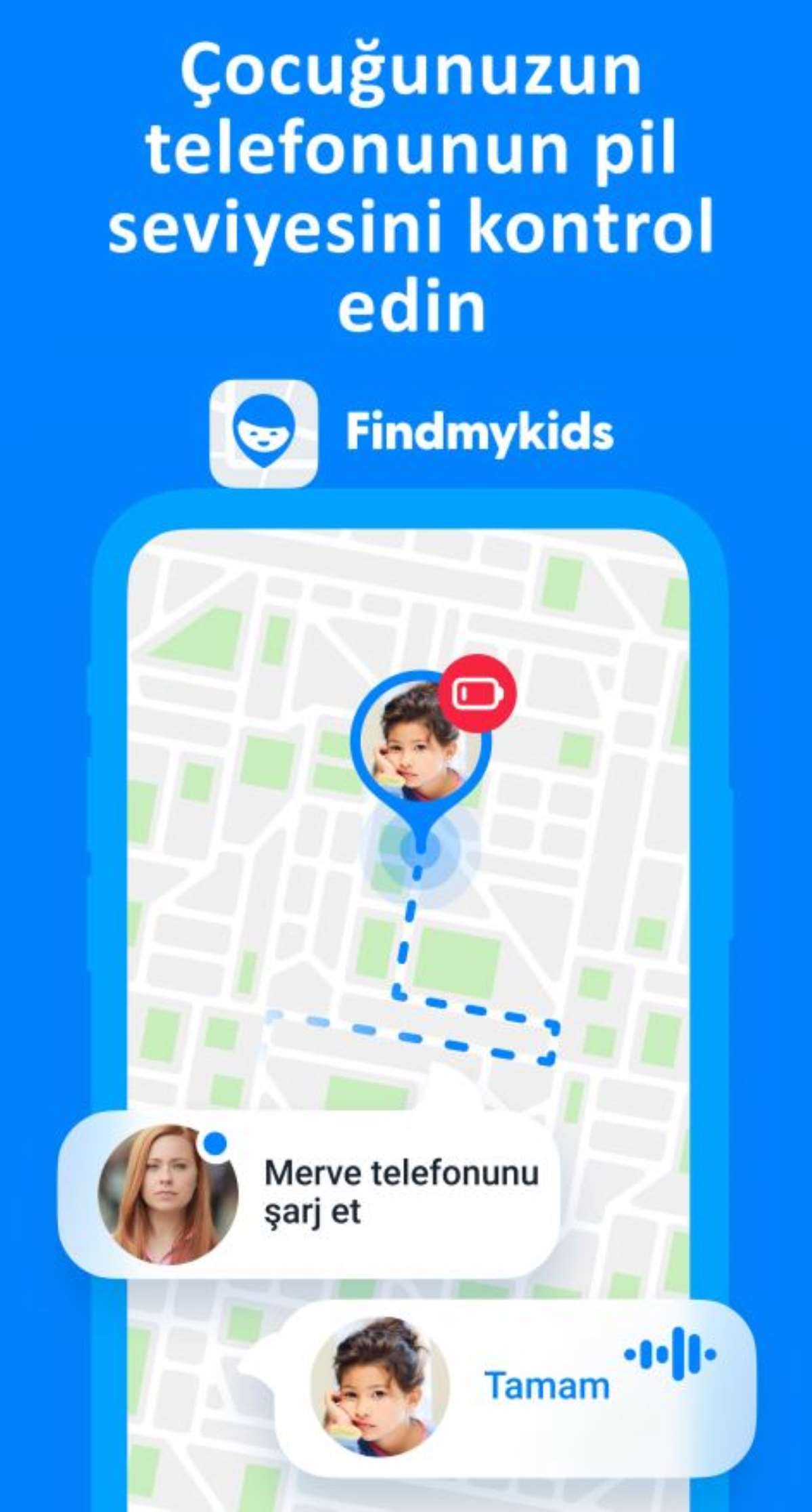 Konum takip uygulaması Findmykids’in pil seviyesi gösterme özelliğiyle çocuklar güvende, aileler huzurlu