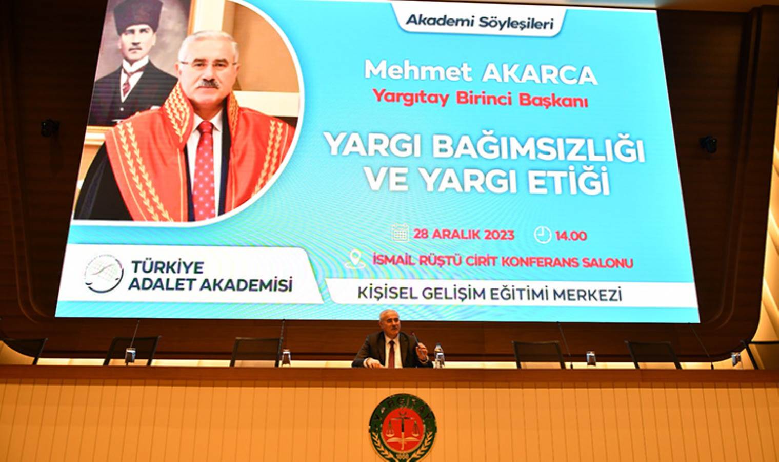 Yargıtay Başkanı Akarca'dan hakim ve savcılara tavsiye: Kararlarınızın kesinliği sizi keyfiliğe yöneltmesin