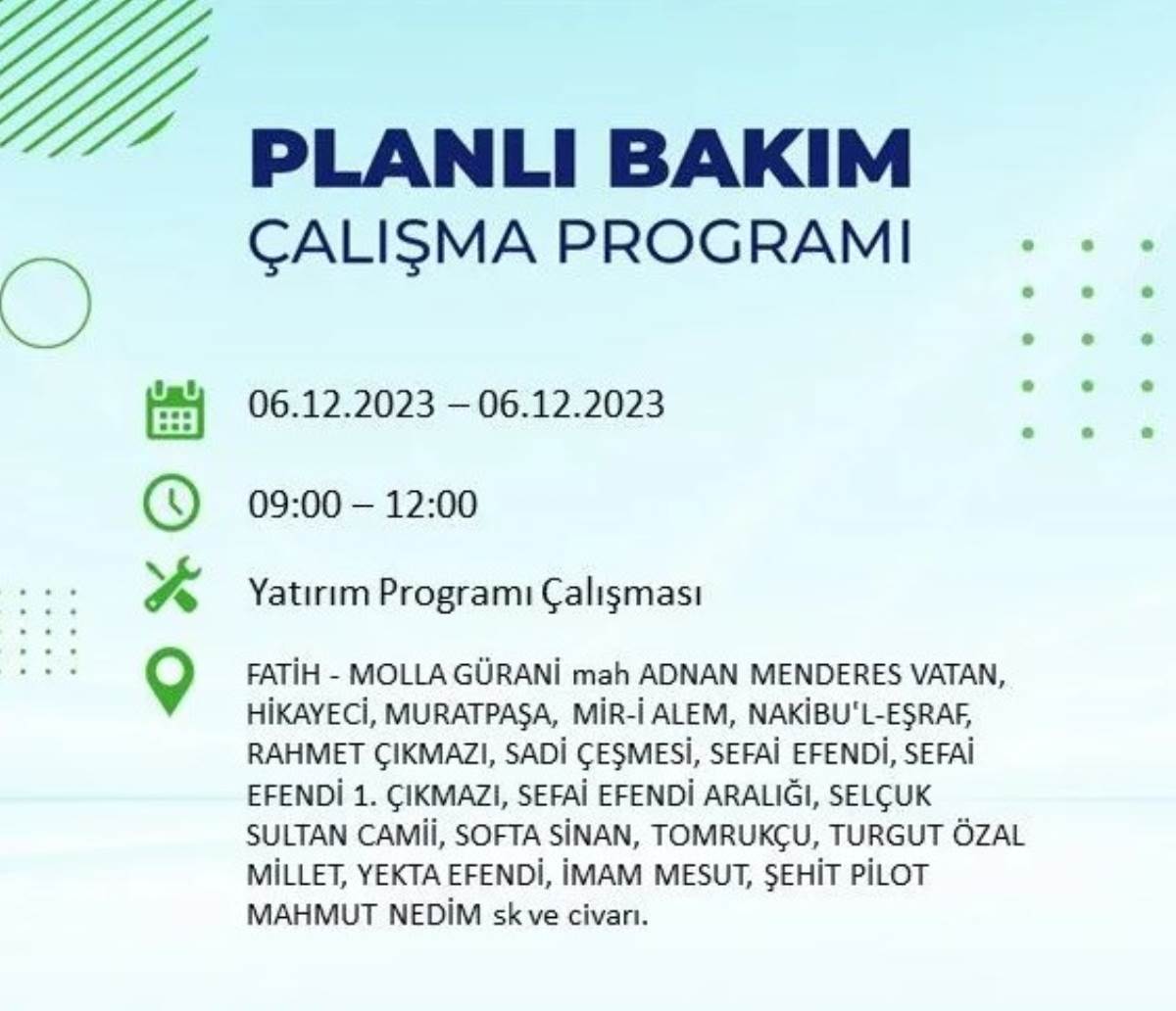 BEDAŞ duyurdu... İşte İstanbul'da bugün elektrik kesintisi yaşanacak ilçeler!