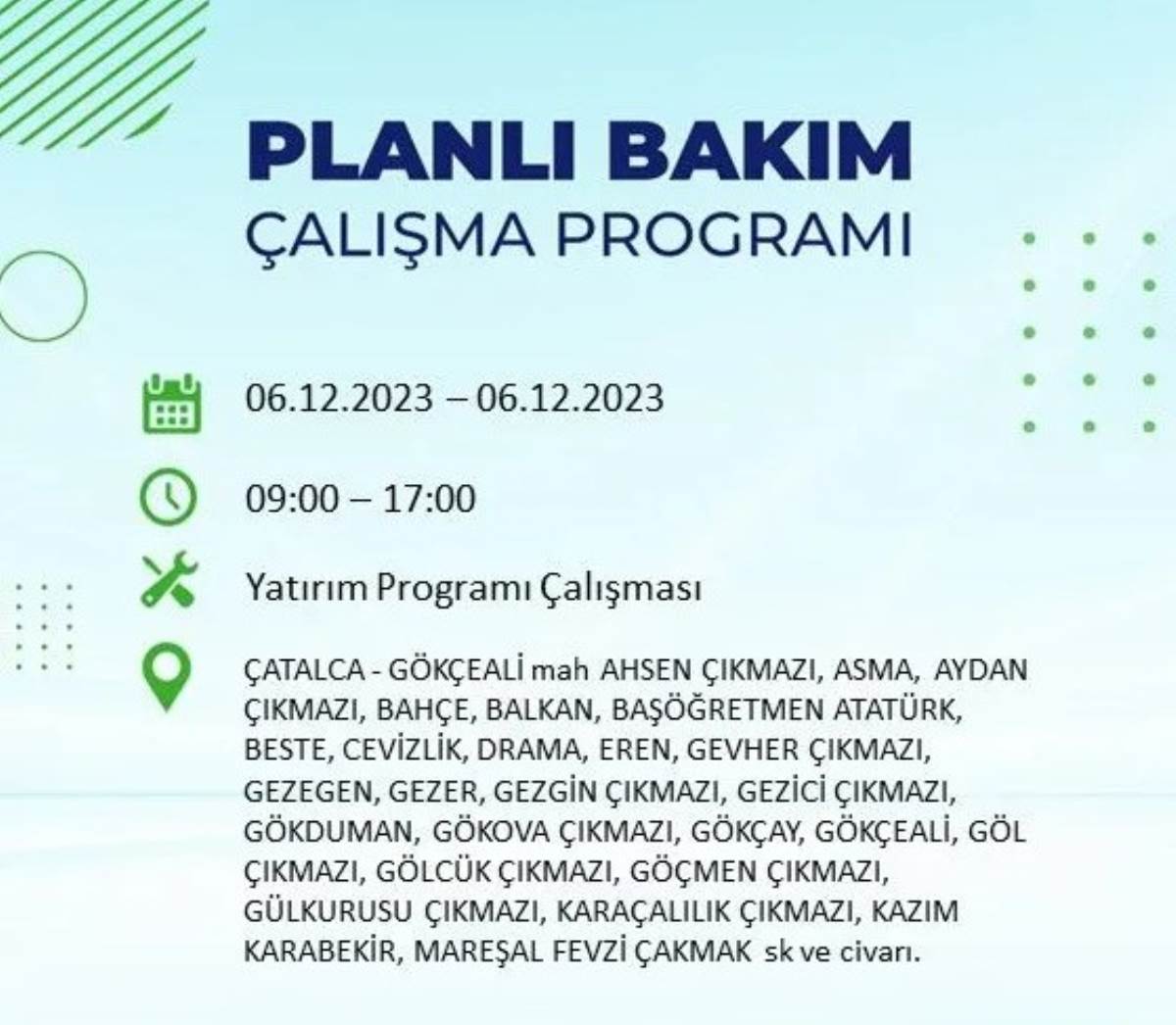 BEDAŞ duyurdu... İşte İstanbul'da bugün elektrik kesintisi yaşanacak ilçeler!