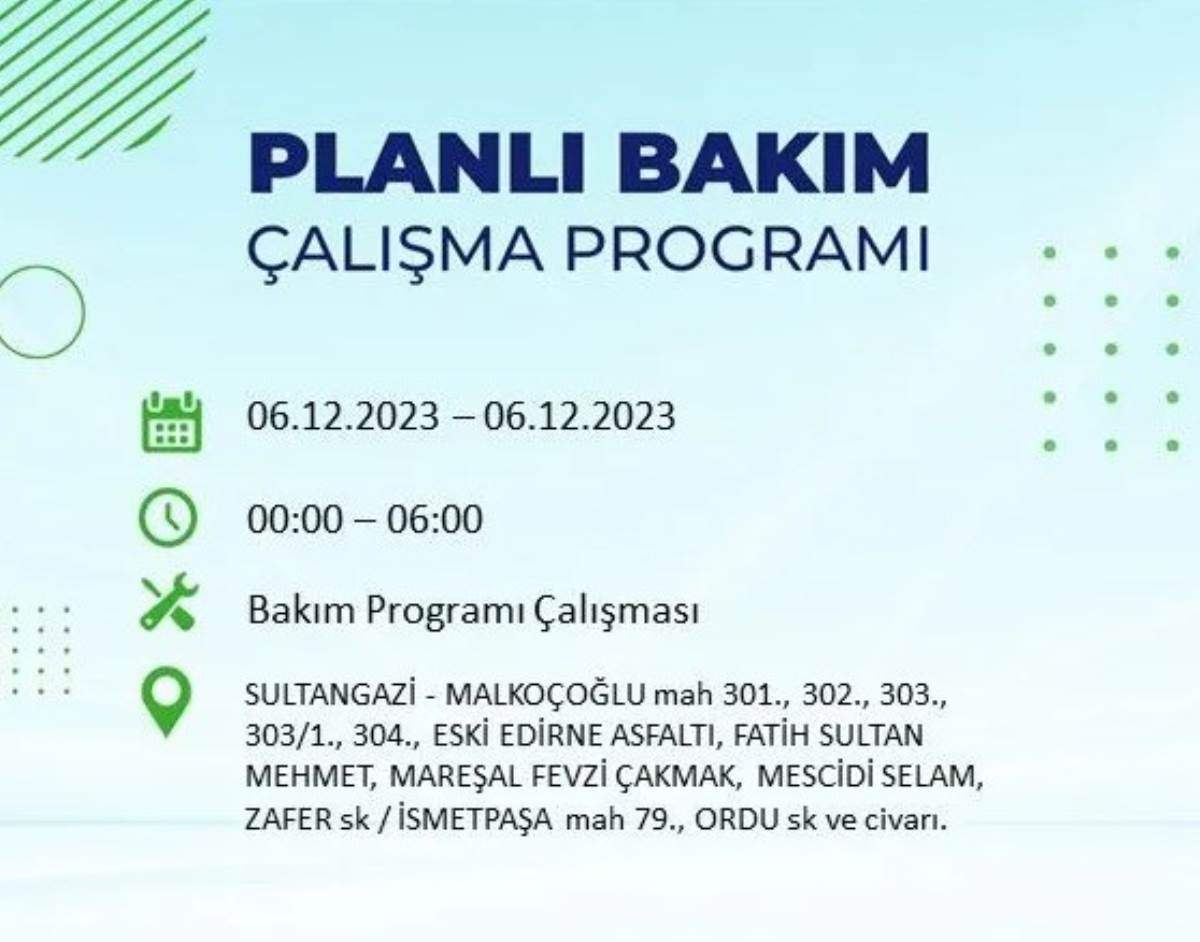 BEDAŞ duyurdu... İşte İstanbul'da bugün elektrik kesintisi yaşanacak ilçeler!