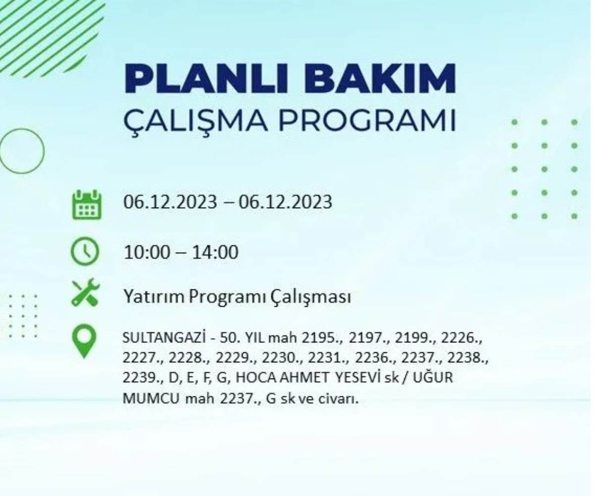 BEDAŞ duyurdu... İşte İstanbul'da bugün elektrik kesintisi yaşanacak ilçeler!