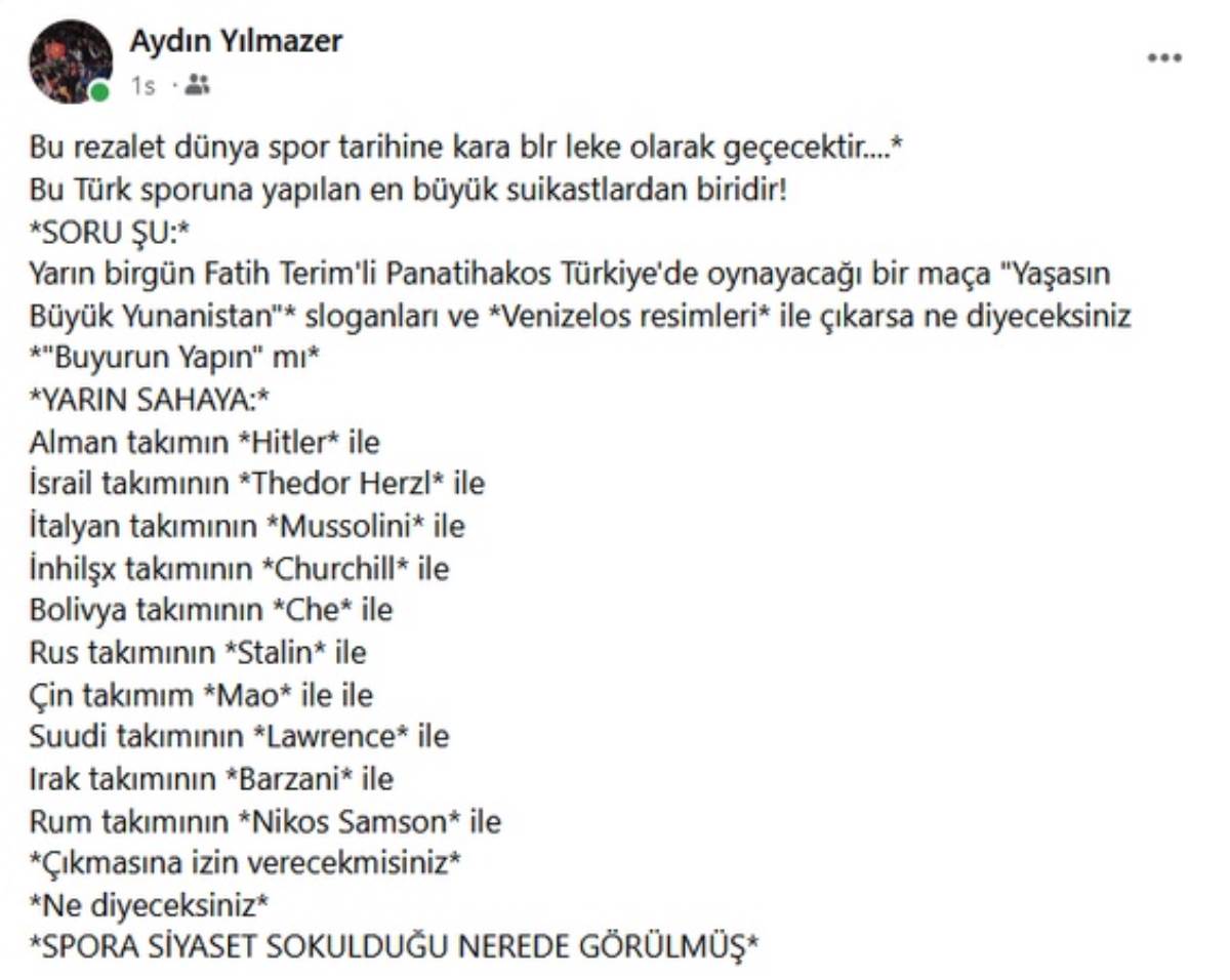 AKP'li profesör, 'Süper Kupa'daki skandalı savundu: Hitler ile çıkmasına izin verecek misiniz?