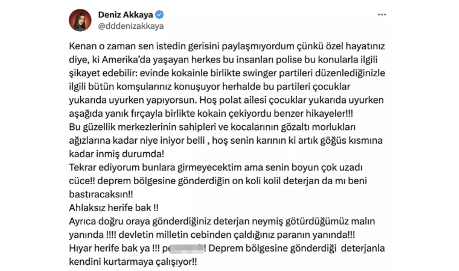 Deniz Akkaya'dan Eylül Öztürk ve eşi hakkında olay yaratacak 'swinger' iddiası