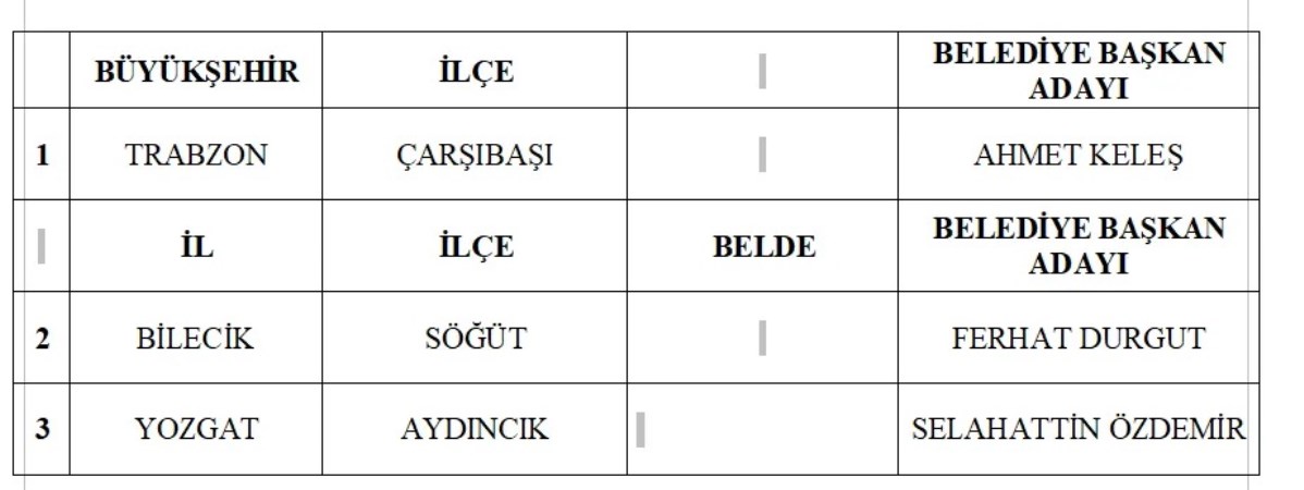 MHP, 55 belediye başkan adayını daha açıkladı