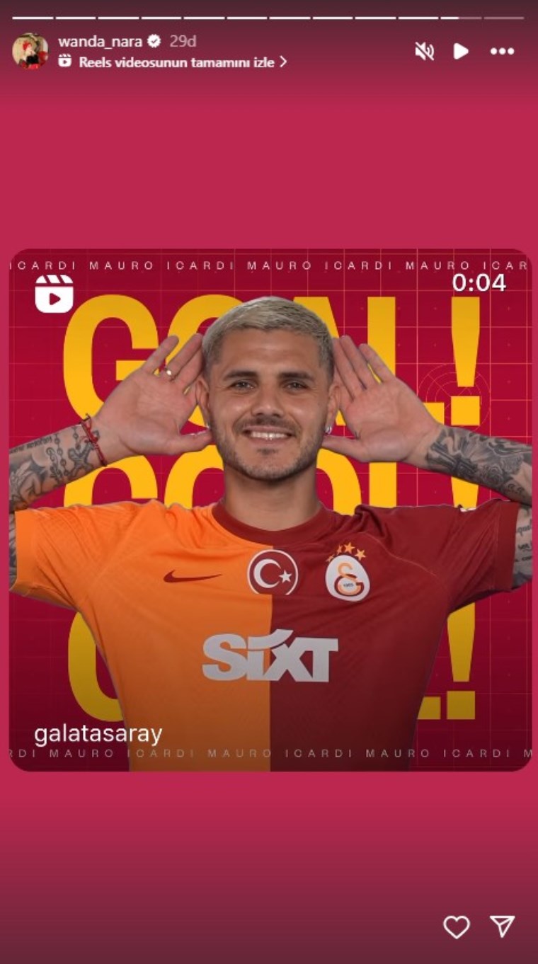 Wanda Nara'dan Mauro Icardi paylaşımı!