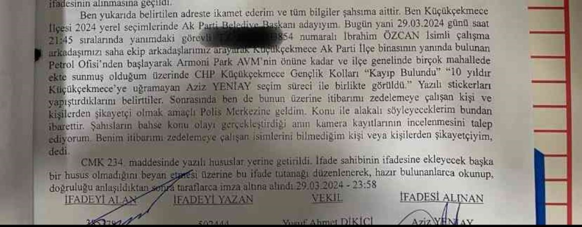 Küçükçekmece'de AKP'nin adayı Aziz Yeniay hakkında 'Kayıp bulundu' afişi asan gençler gözaltına alındı - Son Dakika Siyaset Haberleri | Cumhuriyet