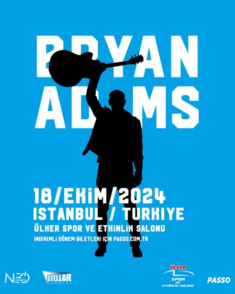 Rock efsanesi Bryan Adams İstanbul’a geliyor