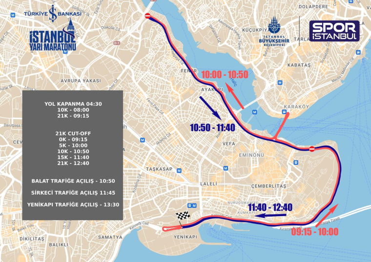 Türkiye İş Bankası 19. İstanbul Yarı Maratonu pazar günü koşulacak